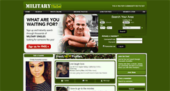 Desktop Screenshot of militarymeetup.com