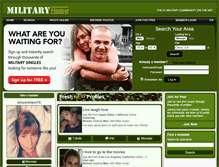 Tablet Screenshot of militarymeetup.com